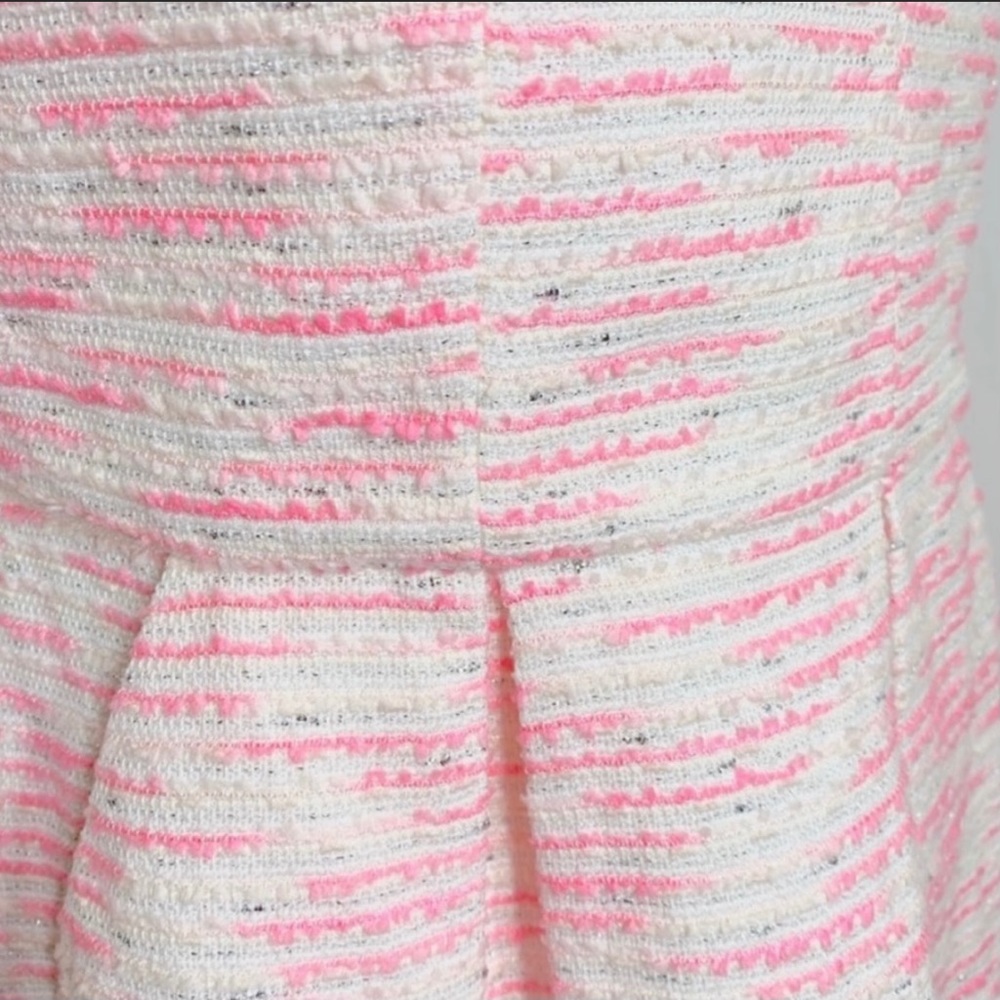 SOLD-Anthropologie Metallic Tweed Strapless Dress - Picture 5 of 9